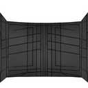 CAR PASS Heavy Duty Rubber Rear Car Mat, Deep-Dish Odorless Car Floor Mats All Weather, Universal Trim-to-Fit for SUVs Trucks Sedans, Waterproof Anti-Slip, Black