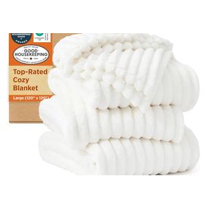 Bedsure GentleSoft Large Fleece Blanket for Bed - Cozy Soft Throw Blankets for Women, Cute Large Throws for Girls, Off White, 120x120 Inches Bedsure GentleSoft Large Fleece Blanket for Bed - Cozy Soft Throw Blankets for Women, Cute Large Throws for Girls, Off White, 120x120 Inches