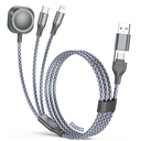 Multi Charging Cable for Apple Watch Charger 4FT, iPhone Charger USB A/C Multi Fast 3 in 1 Charging Cable for iWatch Ultra/SE/10-1 & iPhone16-5/Pro/Plus/iPad/iPod/Airpod