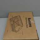 Kitsure Dish Drying Rack for Kitchen Counter, Stainless Steel Sink Organization and Storage Essentials with Cutlery Holder, Home and Appartment Decor, 12.2''W x 15.7''~23''L, Black