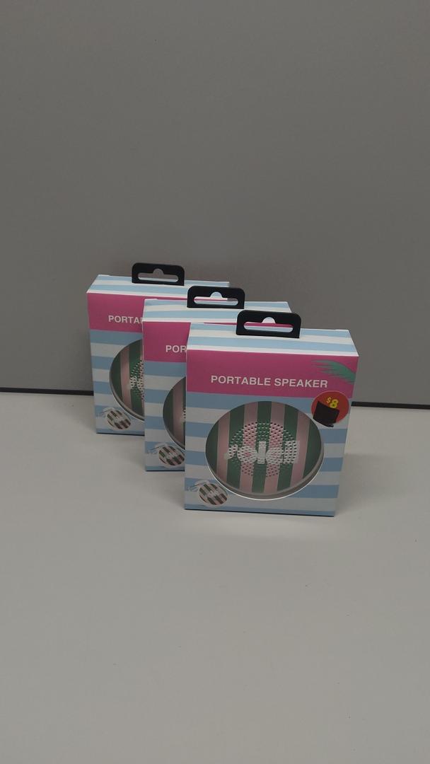 SOLEIL BLUETOOTH SPEAKER 3PCS