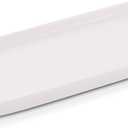 Ceramic Sink Tray, Bathroom Counter Tray, Bathtub, Cosmetics Dish, Candle, Perfume Shampoo Liquid Soap Simple Style Design Suit for Bathroom and Kitchen (White)