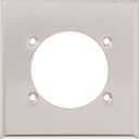 Leviton 2-Gang Power Receptacle Wallplate, Flush Mount, Standard Size, Device Mount, 302 Stainless Steel, S701-40