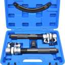 Coil Spring Compressor Tool Automotive Heavy Duty Macpherson Strut Spring Compression Set with Extendable Safety Bracket for Car ATVs Trucks, Max Load.2700LB