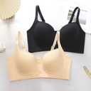 Underwire Bras for Women Push up Full-Coverage Bra Front Close Bra for Big Bust Thin Cup Minimizer Bras for Women (36D, Beige)