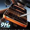 OMOTON Privacy Screen Protector for iPhone 17 Pro Max [Auto-Align Installation], Tempered Glass with 9H+ Hardness & 12FT Military Grade Shatterproof, 100% Anti-Spy, Full Coverage Protection, 2 Pack