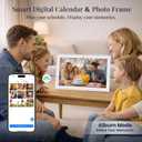 WiFi Digital Calendar Smart Family Planner:Electronic Calendar Smart Touchscreen Display with Video Call, Chore Chart & Shared Family Schedule,Gifts for Women Men, Gifts for Mom Dad 10.1-INCH