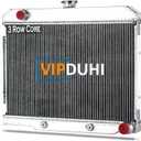 Aluminum Radiator Compatible with 1972-1983 Jeep CJ5 1976-1986 Jeep CJ7 1972-1975 Jeep CJ6 1973 1974 1977 1978 1979 1980 1981 1982 1984 1985 2.2L 2.5L 3.8L 4.2L 4.6L 5.0L L4 L6 V8 Gas, 3 Row