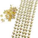 Let's Decorate 10 Meters D11mm Gold Upholstery Tacks Strips/Nailhead Trims,Decorative Nail Strips with Upholstery Tacks for Sofa Headboard Bench(F:11mm Golden)