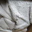 IFNOW Cozy Faux Rabbit Fur Bubble Blanket Queen Size,Cream,90"x90", 9090