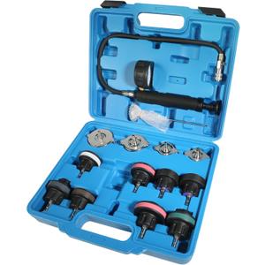 RACOONA Radiator Pressure Tester Kit,Coolant Pressure Tester Radiator Pressure Leakage Tester Tool,Car Accessories Automotive Cooling System Water Tank Leak Test Detector Set for Car Motorcycle Truck