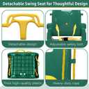 Multifunctional Toddler Swing, Foldable Baby Swing Outdoor & Indoor Use, Easily Installable and Storable （Green）