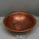 Metal Bird Bath for Outside Garden Birdbath Bowl, 42.1" Height Bird Feeders for Outdoors with 5 Prongs Base Stake, Standing Birdfeeders Bath Bowl for Yard Lawn Decor (Vintage Copper)