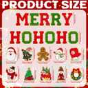 48 Pcs Christmas Iron on Patches Xmas Merry Hohoho Chenille Patches Santa Gingerbread Man Elk Embroidery Applique Patch Bulk for Christmas Clothing, Jackets Bag Dress Hats DIY Accessory
