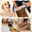2 x 2-Pack Dog Food Scoop 1 Cup, Plastic Pet Food Measuring Scoop With Measuring Lines (1/2 & 1 Cup Markings) for Dogs, Cats, Fish, Bird（Black)