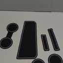 TOPINSTALL Gray 7PCS Console Liners Compatible with 2023-2026 Chevy Silverado/GMC Sierra 1500 & 2022 Refreshed 1500 Models, Premium Rubber Non-Slip Cup Holder MatsFull Console w/Bucket Seats ONLY