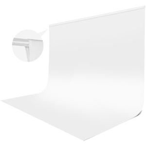 White Backdrop for Photoshoot, 10x10 ft Photo Backdrop Curtain Double-Side for Photography, Polyester Fabric White Background Screen for Photographic Studio Baby Picture Party Prop (Backdrop Only)