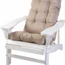 Enipate Weather Resistant Adirondack Chair Cushions High Back Indoor Outdoor Patio Tufted Lounge Cushion Seat Pads, Beige