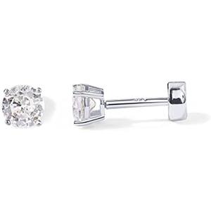 PAVOI 14K Gold Plated Solid 925 Sterling Silver Post Cubic Zirconia Stud Flat Back Earrings for Women | Cartilage Earring | Helix Piercing Jewelry | Small Stud Earrings for Women