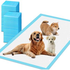 XXXXL Puppy Pee Pads for Dogs 31"x55" 40 Count, Extra Large Dog Pee Pads, Leak-Proof & Super Absorbent Dog Pee Pads, Thicken Disposable Potty Pads Puppy Training Pads for Cats Rabbits