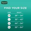 Depend Fresh Protection Adult Incontinence Underwear for Men, Disposable, Maximum, Extra-Large, Grey, 68 Count (2 Packs of 34), Packaging May Vary (X-Large)