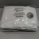 White Linen Blackout Curtains 108 Length 2 Panels Set for Living Room Bedroom, 100% Black Out Thermal Insulated Linen Drapes, Room Darkening Grommet Curtains 108 Inches Long