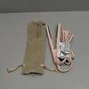 ANGENIL Ultra Mini Hair Straightener Flat Iron for Short Hair, 0.7 Inch Ceramic Dual Voltage Hair Straightener, Small Flat Iron Edges with Silicone Heat Resistant, Fast Heating (280- 320 -380)