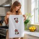 Halloween Ghost Kitchen Towels, Cute Ghost Boo Decorative Towels for Bar Kitchen Bathroom
