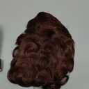 MOONSHOW Short Pixie Wigs for Black Women Auburn Red Short Pixie Cut Wig Synthetic Haircut Wig Natural Wigs for Black Women Auburn Red Curly Wigs for Women