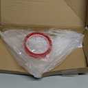 Elecbee Shower Splash Guards, 2 Pcs Clear Bathtub Water Guards Bathtub Corner Splash Guard Shower Tub Corner Splash Guard Shower Water Guard for Bathtub Splash Guard Removable to Keep Water in Tub