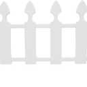 EasyFlex 24.9' Picket Border Fence Kit, White