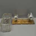 FDPBY Modern Bathroom Vanity Light 2-Lights Gold Crystal Bathroom Wall Light Vanity Light Fixtures12.59-inch Modern Minimalist Design