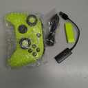 W&O Wireless Controller for With Xbox One, Xbox Series X/S, Xbox One X/S, PC, With RGB LED Light, Mappable Buttons, With 2.4GHZ Wireless Adapter Gamepad (Electric Volt)