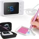 Electric Diamond Painting Pen, Cordless Vacuum Diamond Art Pen with Storage Case, 5 Level Adjustable Suction, 10h Rechargeable Battery Diamond Art Accessories Tools for Adults, E-Painter No Max Need