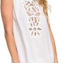 Roxy Goldy Soul Tank Cover-Up Dress Bright White L