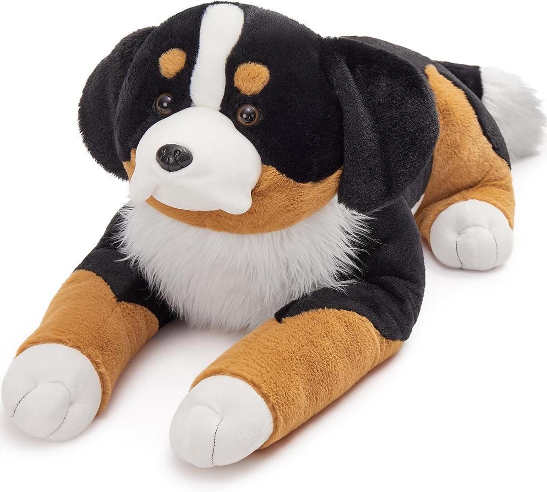MaoGoLan Giant Bernese Mountain Dog Stuffed Animal Plush Toy, Big Large Jumbo Soft Dog Hugging Pillow Toys, 39.3" Huge Size Cute Fluffy Plushy Oversized Plushie, Gifts for Kids