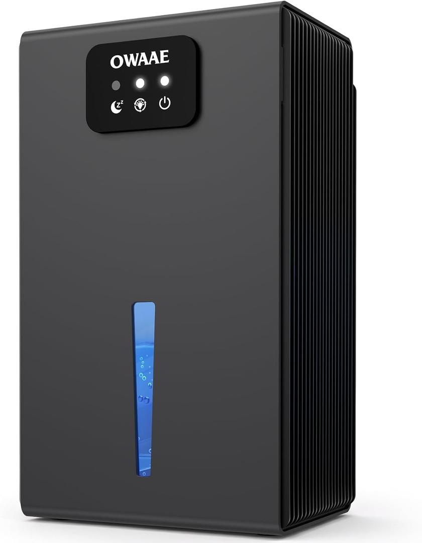 Dehumidifier, 1000 sq.ft Quiet Dehumidifiers for Home Bedroom Bathroom Basement, Grey