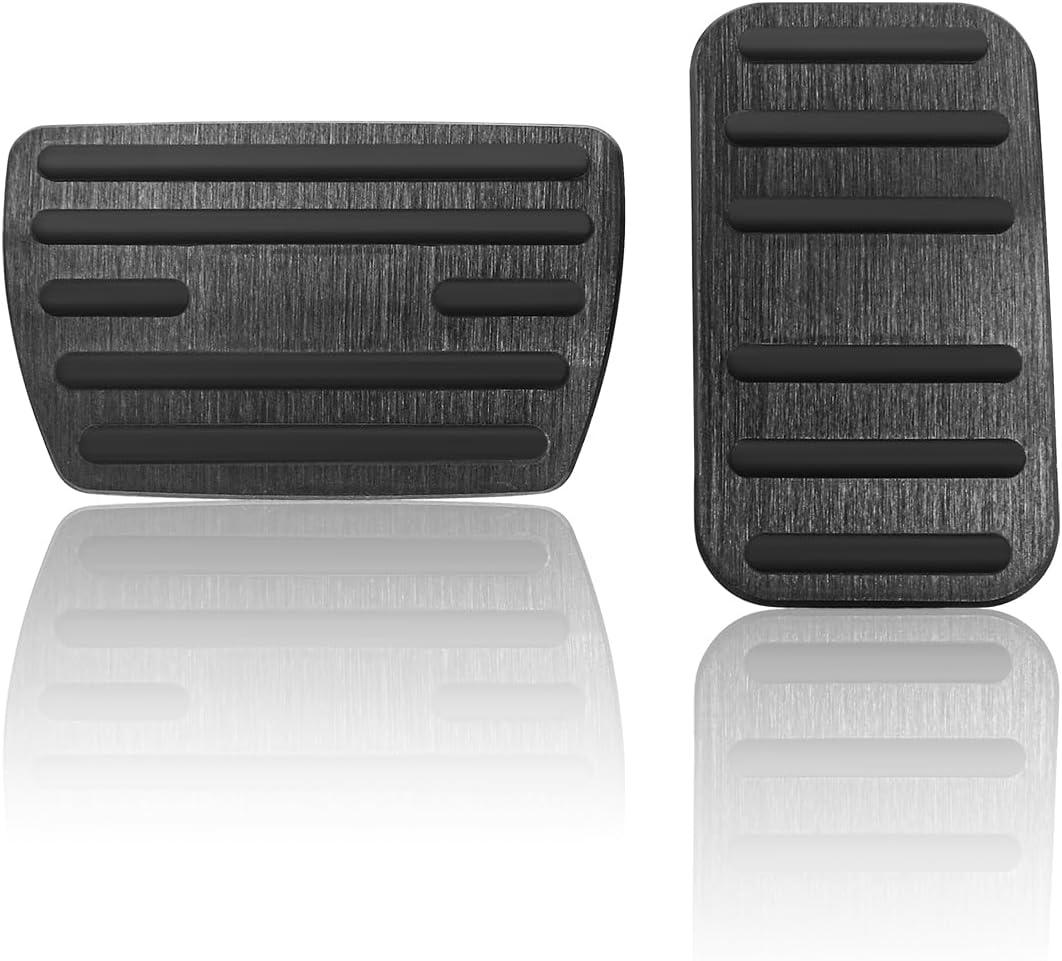 Anti-Slip Pad Accelerator Gas Brake Foot Pedal Cover Compatible for Honda Accord CR-V Civic Odyssey Passport Insight Pilot Accessories Black