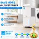 4000 Sq.Ft Dehumidifier, 64 Pint Smart Humidity Control, Drain Hose