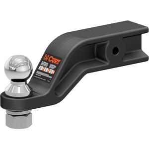 CURT 45375 Forged Trailer Hitch Mount with 2-5/16-Inch Ball, Fits 3-Inch Receiver, 20,000 lbs, 4-in Drop | Hitch Pin Sold Separately