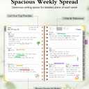 2026 Planner, Hardcover Weekly and Monthly Planner, January 2026 - December 2026, Spiral Yearly Agenda Organizer Book 2026 with Tabs, Daily Calendar Planners for School Work Home, A4 (8.5" x 11"), Purple Marble