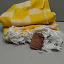 Lightweight Woven Throw Blanket Cotton Large Soft for Chair Couch Sofa Bed Festival Decorative Summer Manta para Beige Neutral Fall Farmhouse Boho Vintage Primitive Cottage Nursery Decor Yellow Check