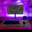 Topographic Contour Extended Big Mouse Pad Large,Gaming Mouse Pad Desk Pad,27.6x11.8 Inch Long Computer Keyboard Mouse Mat Mousepad with 3mm Non-Slip Base and Stitched Edge for Gaming and Office