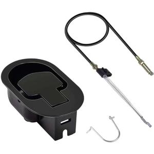 Universal Recliner Handle Replacement Parts Lever Cable Pull, Metal Couch Latch Release Pull (Exposed Cable Adjustable 4.7" to 5.2"), Fit for Ashley/Lazy Boy and Most Recliner Sofa Chair