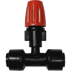 40PCS Push-to-Fit Drip Irrigation Micro Spray Emitters for 1/4 inch Irrigation Tubing, Three-Way Adjustable Atomizing Nozzle, Irrigation Dripper Sprinklers for Garden Greenhouse Agricultural
