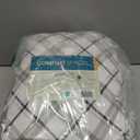 Comfort Spaces Cotton Flannel Sheets King Size, Ultra Soft Flannel Sheet Set with 14" Elastic Pocket , Plaid Print Warm Flannel Bedding, Grey Plaid 4 Piece