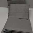 Under Bed Storage Bins - Pack Of 4 Under The Bed Storage Containers For Clothes, Blankets, Winter Clothing, & Shoes - Underbed Storage Containers With Handles, Dual Zippers, & Clear Top (Gray)