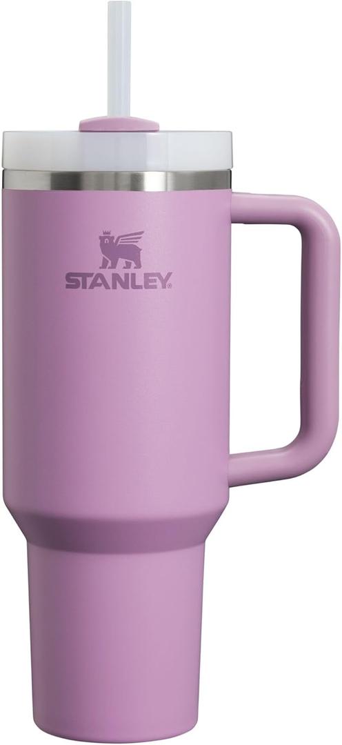 STANLEY Quencher H2.0 Tumbler with Handle and Straw 40 oz | Flowstate 3-Position Lid | Cup Holder Compatible for Travel | Insulated Stainless Steel Cup | BPA-Free | Lilac
