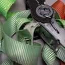 CRAFTSMAN CMXAZBS15004 Black/Red 1" x 12' Ratchet Tie Down Straps - Light/Mid-Weight Duty (1500 lb Break Strength), 4 Pack