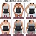 Waist Trainer Belt for Women Belly Fat Waist Cincher Trimmer Ab Belt Tummy Control Body Shaper with Triple Wrap (Black)